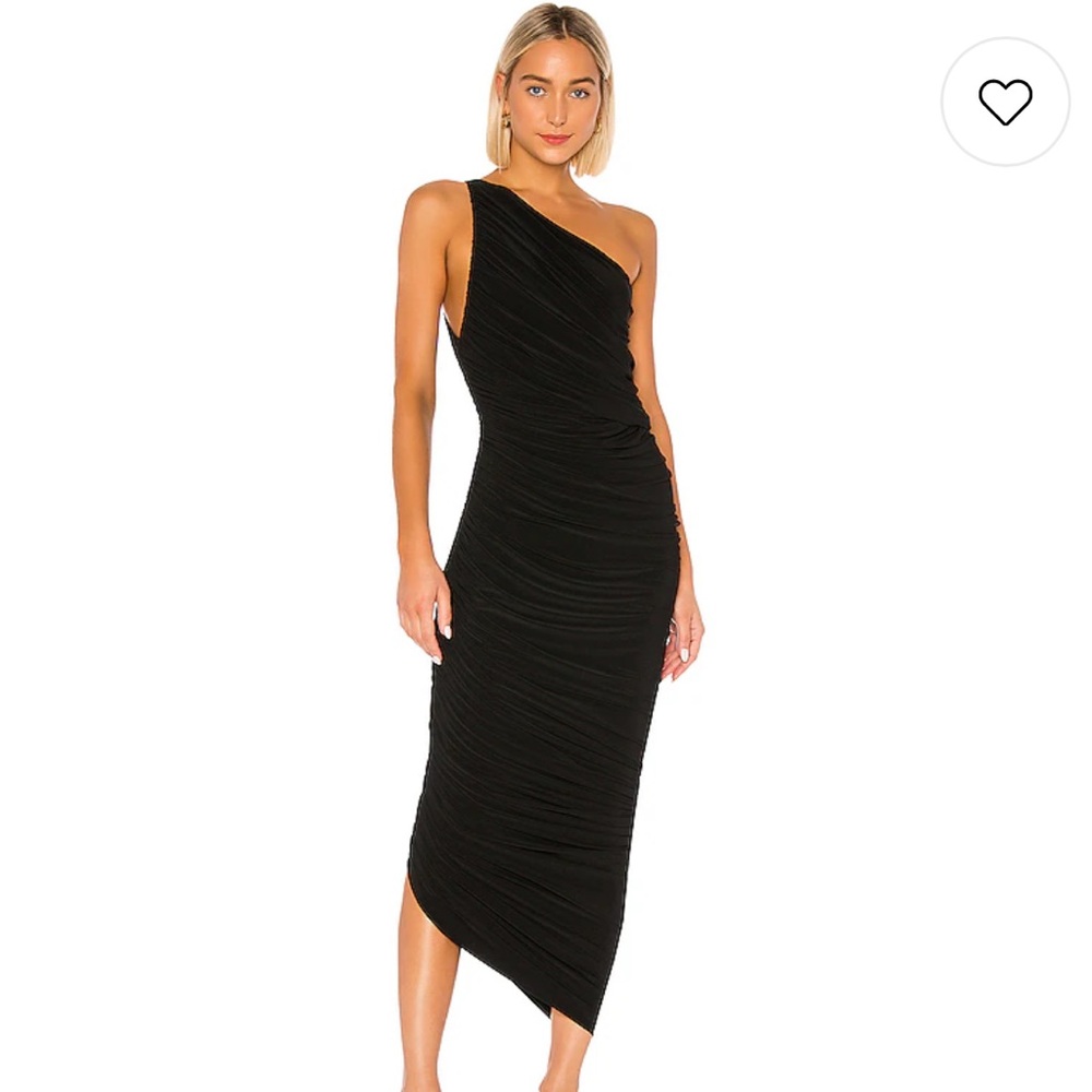 Norma Kamali Diana Gown in Black, Size Small